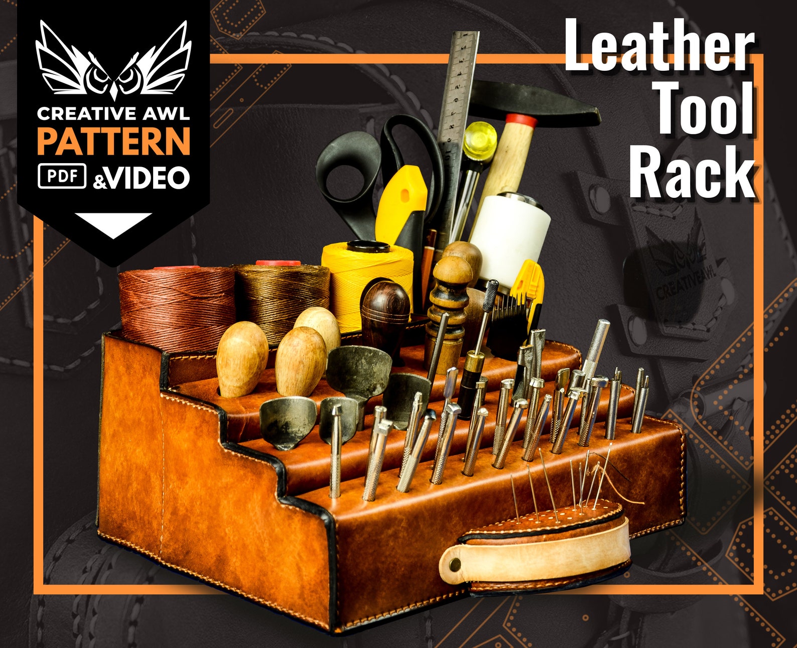 Leather Tool Rack Pattern Tools Rack Pattern Leather Etsy