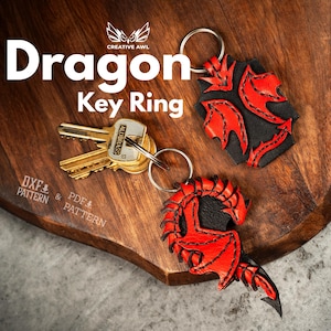Dragon Key Ring [PDF & DXF pattern]