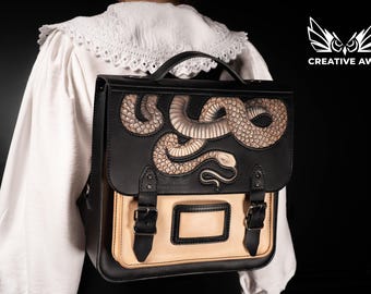 Slither Leather Backpack