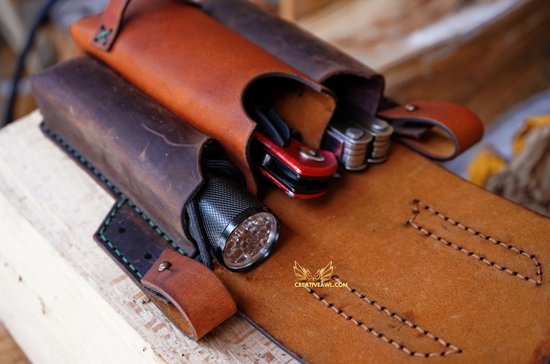 Leather EDC Bag Pattern Hip Bag Pattern Leather Pattern Etsy