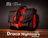 PDF & DXF Leather Draco Nightmare Briefcase - Dragon Bag PDF