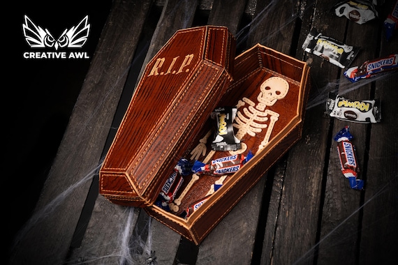 Leather Coffin Candy Box