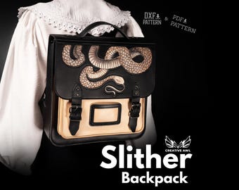 Slither Backpack Leather Pattern PDF DXF
