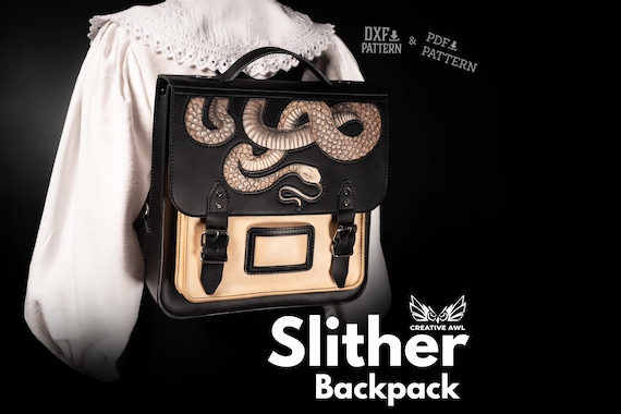 Slither Backpack Leather Pattern PDF DXF