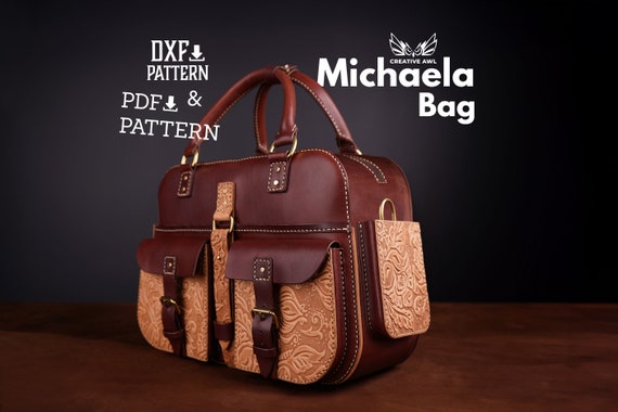PDF & DXF Leather Michaela Bag PDF Pattern