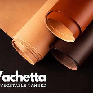 Italian Vachetta Vegetable-tanned Leather - First Grade - Full Grain - medium soft firm - 1.8-2.0mm (4.5-5oz) - Full / half hide