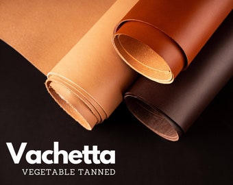 Italian Vachetta Leather: Vegetable-Tanned Full Grain Hide (1.8-2.0mm)