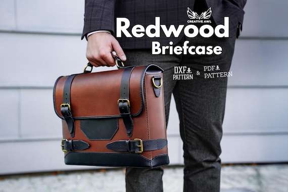 Redwood Brefcase PDF&DXF Pattern Leather DIY Tutorial