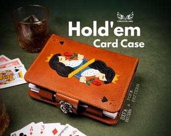 Hold'em Card Case Pattern PDF & DXF DIY Leather Tutorial