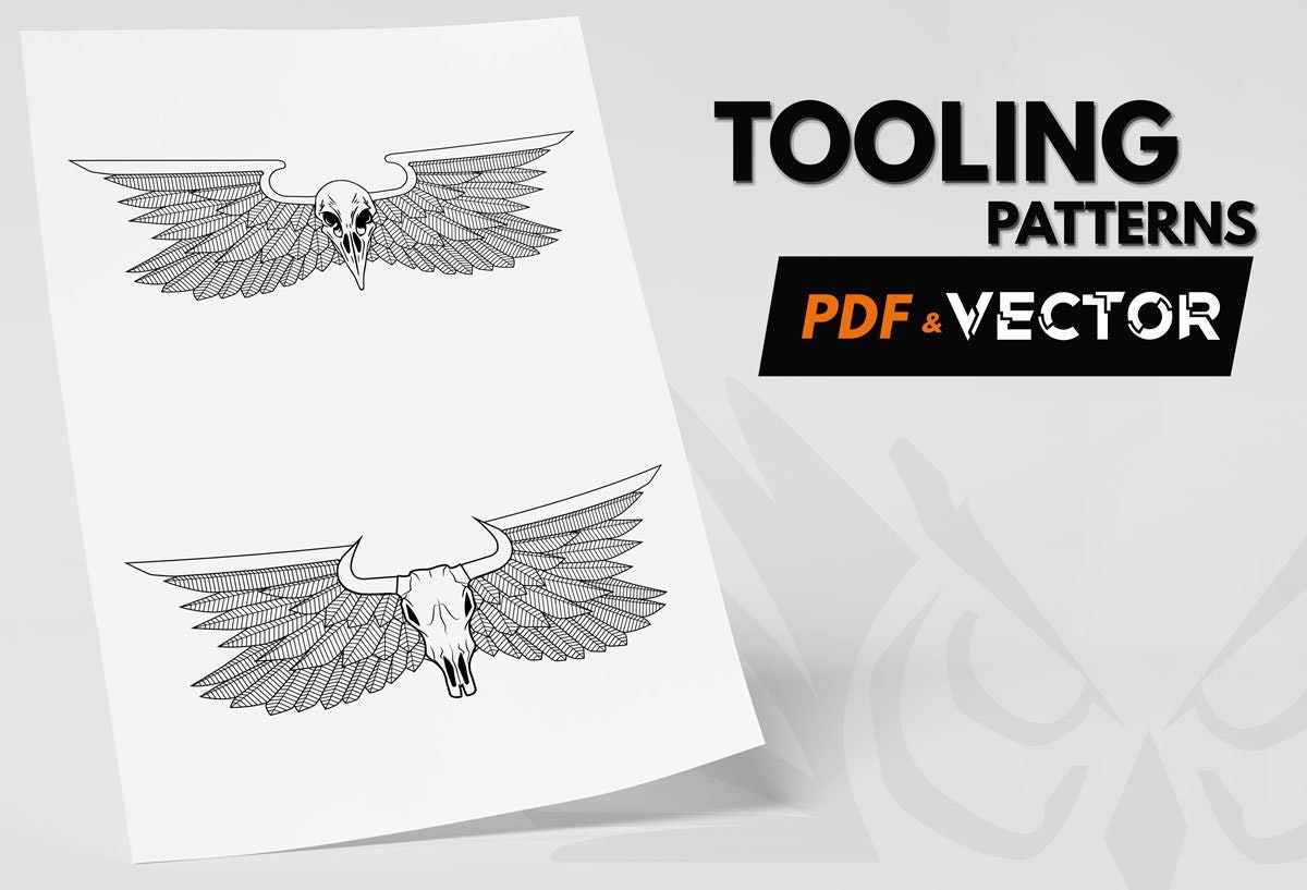 3x Leather Belt Tooling Patterns / Carving Pattern / Stencil. Feather  Themed Belt Pattern Number 1 PDF Digital Download. 