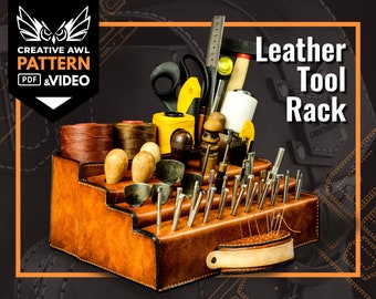 Leather Tool Rack Pattern - Tools rack pattern - Leather Pattern - Leather Patterns - Leather Pdf Template -