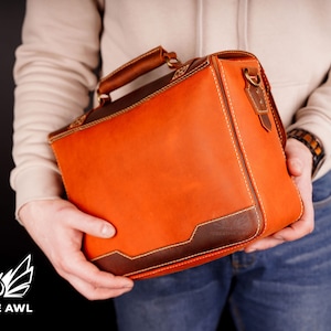 PDF & DXF Leather Voyager Messenger Bag PDF Pattern - Etsy