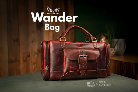 Wander Bag PDF & DXF Leather Pattern DIY