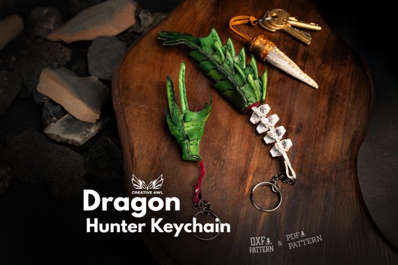 Dragon Hunter Key Chain [PDF & DXF pattern]