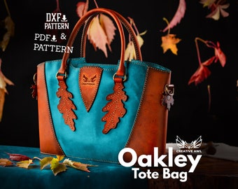 Wzór na torbę skórzaną Oakley: szablon PDF i DXF (do pobrania w wersji cyfrowej)