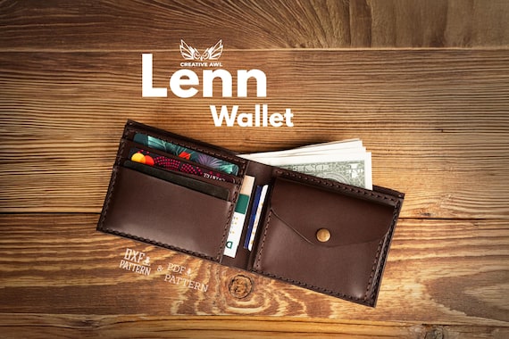 Lenn Wallet PDF & DXF Leather Pattern
