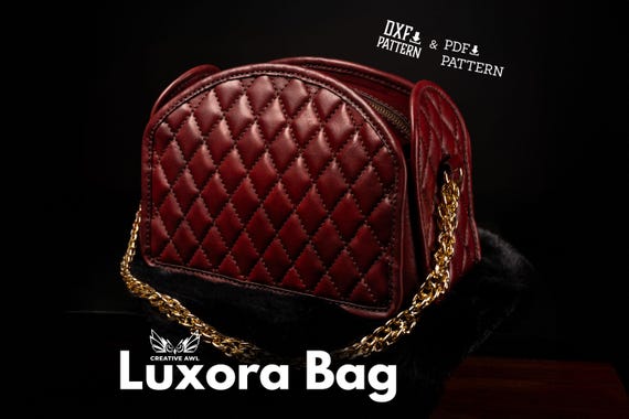 Luxora Bag Leather Pattern - PDF & DXF Files | Digital Download | Leather Bag Tutorial