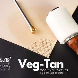 Vegetable-tanned Leather Side - First Grade - Full Grain - stiff - 2.2-2.5mm (5.5-6oz) - Full / half side