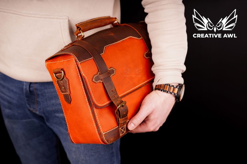 PDF & DXF Leather Voyager Messenger Bag PDF Pattern - Etsy