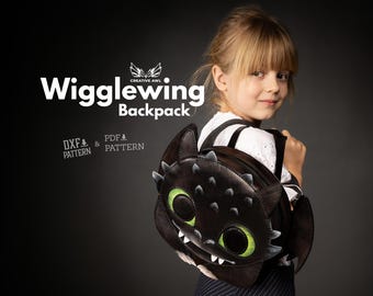 Wigglewig Backpack DIY Leather Pattern (PDF & DXF)