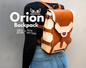 Orion Backpack PDF & DXF Leather Pattern DIY