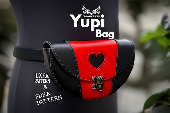 PDF & DXF Leather Yupi Bag Pattern