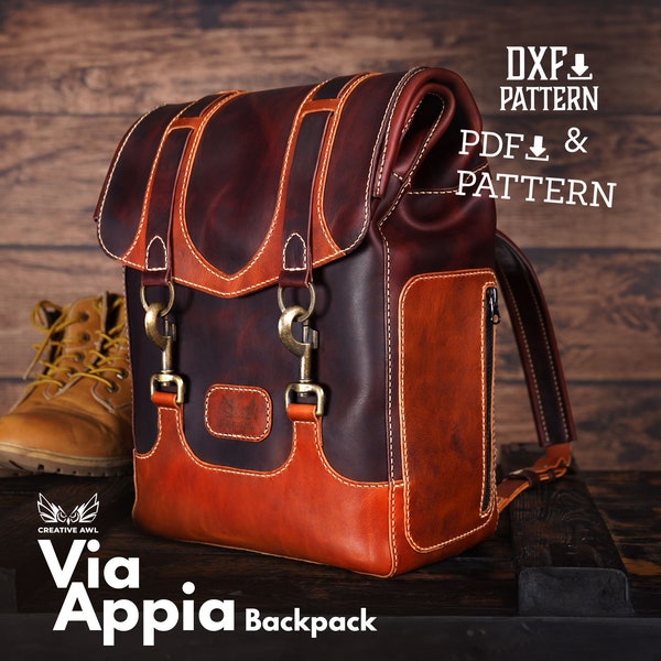 Leather Roll Top Bag Pattern Etsy