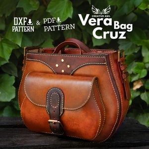 PDF & DXF Leather Vera Cruz Bag PDF Pattern