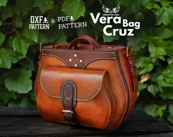 PDF & DXF Leather Vera Cruz Bag PDF Pattern