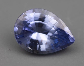 IG* 0.96 ct Blue Ceylon Sapphire Pear 5.5x7.5