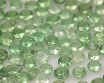 IG* 3mm 5 carats Mint Green Tsavorite Garnet Melee Rounds