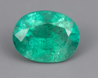 IG* 1.23ct Natural Zambian Emerald 8x3 Oval