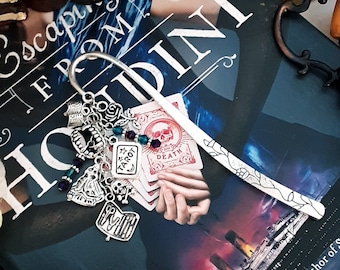 Stalking Jack The Ripper Inspired Metal Bookmark, Hunting Prince Dracula, Escaping from Houdini, Capturing the Devil
