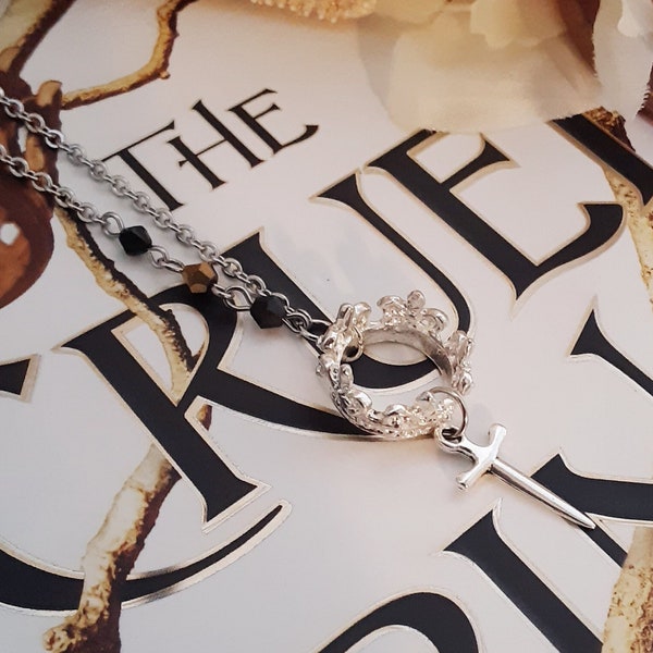The Cruel Prince Inspired OTP Couple Necklace, Cardan and Jude (Judan)