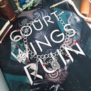 Nessian A Court of Silver Flames ACOTAR Inspired Charm Bracelet