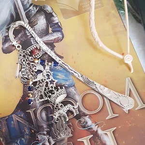 Throne of Glass Inspired Metal Bookmark, Kingdom of Ash Edition