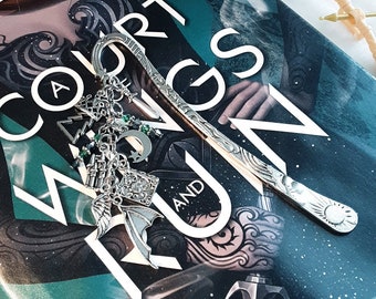 A Court of Wings and Ruin Inspired Metal Bookmark