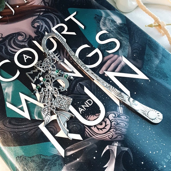 A Court of Wings and Ruin Inspired Metal Bookmark