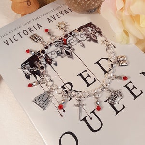 Red Queen Inspired Charm Bracelet