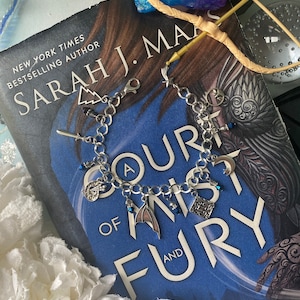 A Court of Mist and Fury Inspired Metal Charm Bracelet