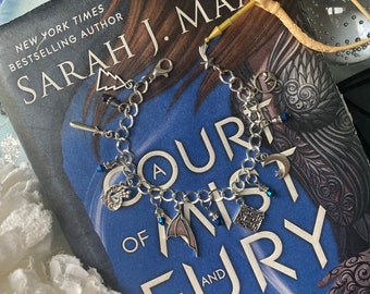 A Court of Mist and Fury Inspired Metal Charm Bracelet