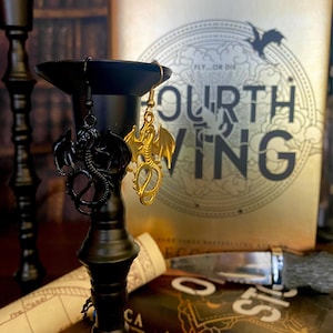 Fourth Wing Inspired Charm Earrings