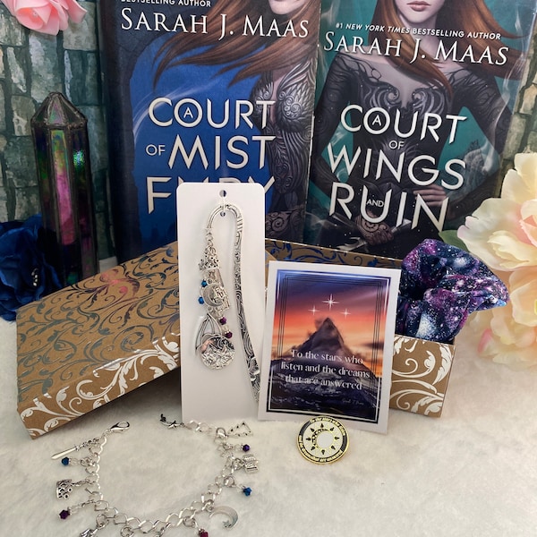 A Court of Thorns and Roses Inspired Night Court Gift Box Bookish What-Not Boxes