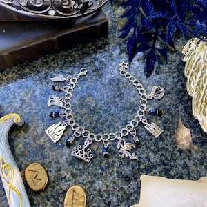The Zodiac Academy Inspired Metal Charm Bracelet