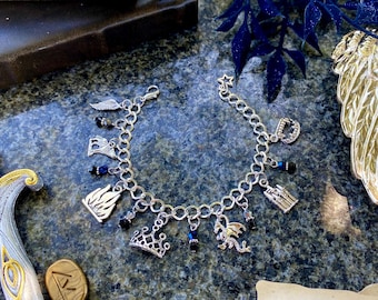 The Zodiac Academy Inspired Metal Charm Bracelet