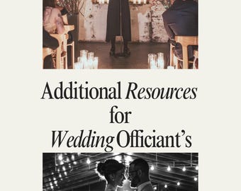 Wedding Officiant Resource Kit - Done-For-You Documents