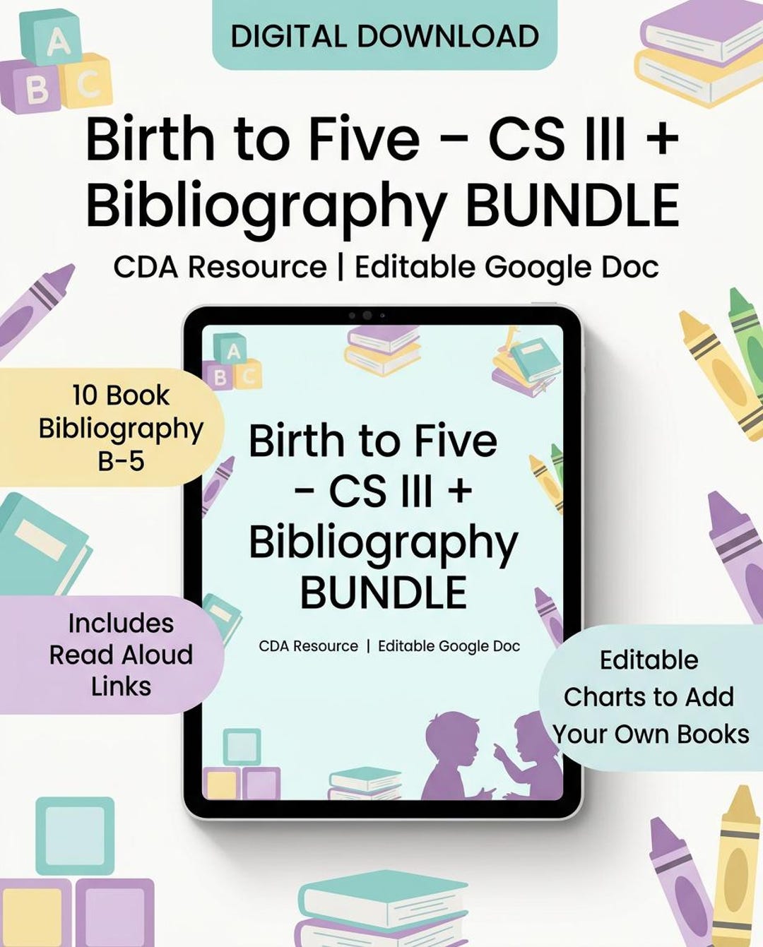 Birth to Five CDA Portfolio | Competency Statement III & Resource ...