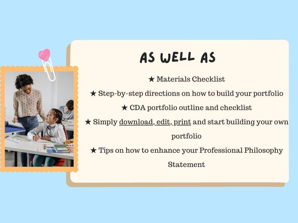 Create a Winning CDA Portfolio: A Fully Written Comprehensive Guide for ...