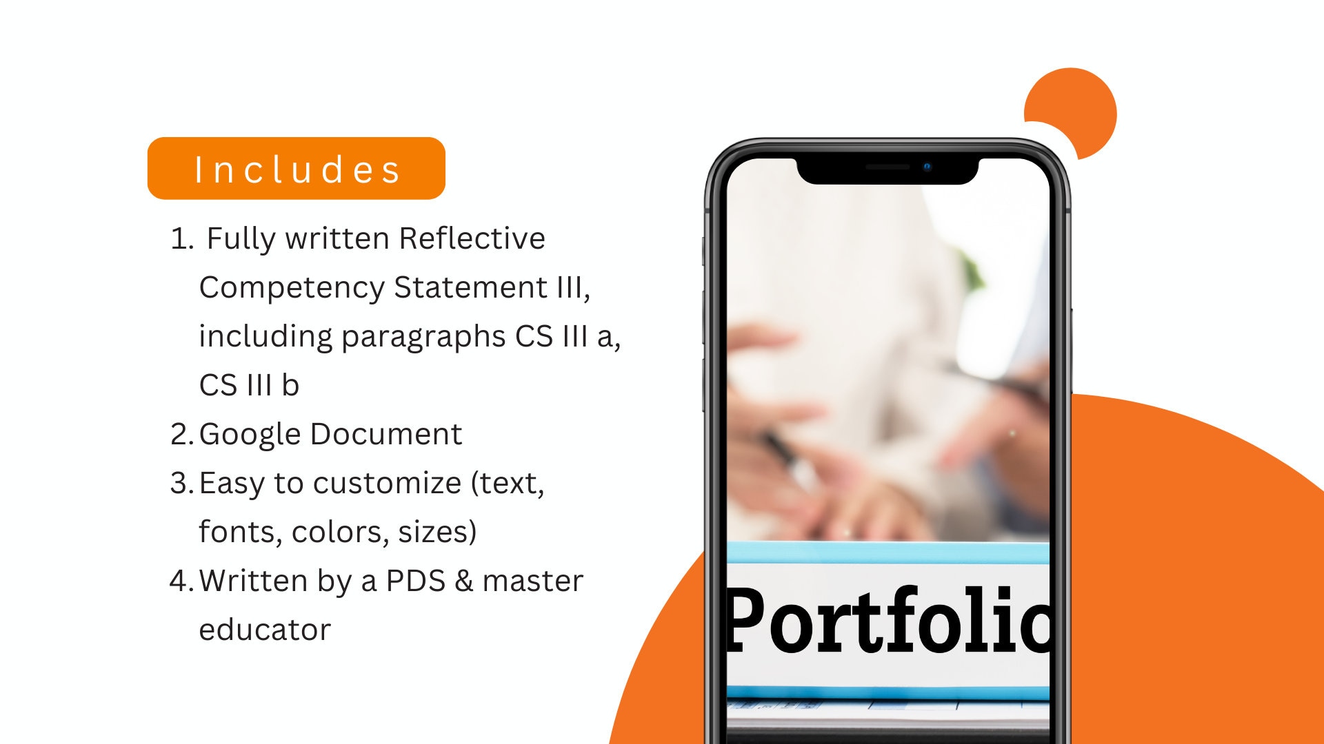 CDA CS III Template: Fully Written & Easy to Edit Portfolio Teacher ...