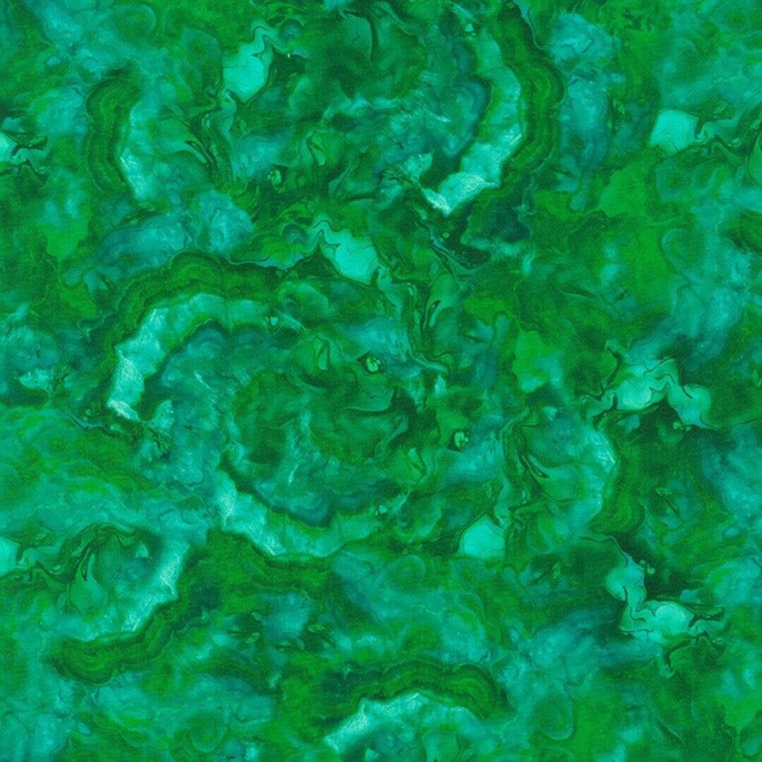 The Gem Collector Geode Facets Emerald by Robert Kaufman Fabrics ...